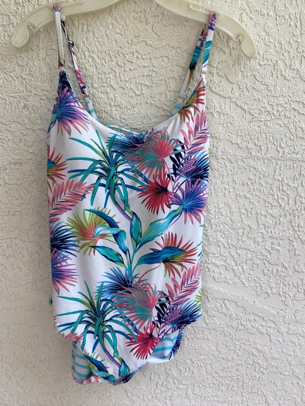 Tommy Bahama Reversible Swim Suit Sz 14  Floral Padded